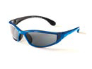 STRIKR-P Frame: Blue Crystalyn, Lens: Smoke