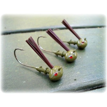 "Rapture Series" Football Jig Head - Watermelon Unskirted (1 pack)